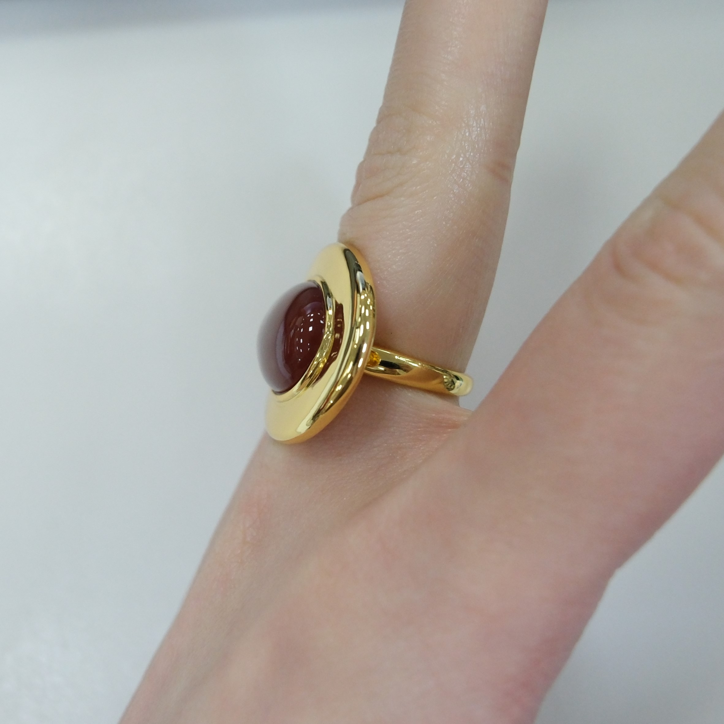 Серебряное кольцо с агатом